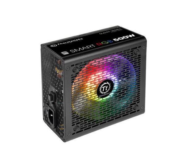 THERMALTAKE Smart 500W RGB (80+ 230V EU, 2xPEG, 120mm, Single Rail) PS-SPR-0500NHSAWE-1 - 402360 - zdjęcie 2